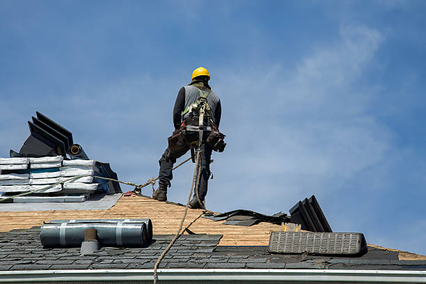 Professional Roof Installation technician working in Arena, WI